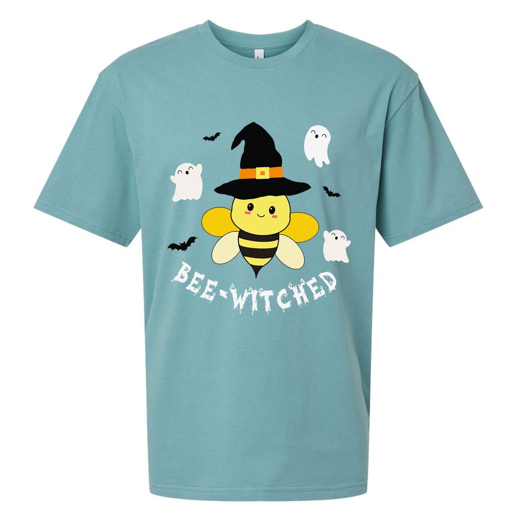 Cute Beekeeper Halloween Costume Funny Bee Pun Beewitched Sueded Cloud Jersey T-Shirt