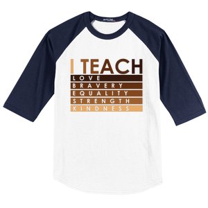 Celebrate Black History Month I Teach Black History Teacher Baseball Sleeve Shirt