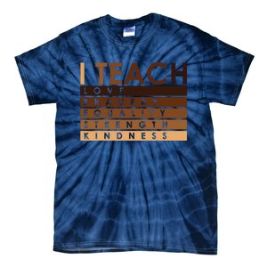 Celebrate Black History Month I Teach Black History Teacher Tie-Dye T-Shirt