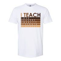 Celebrate Black History Month I Teach Black History Teacher Softstyle CVC T-Shirt