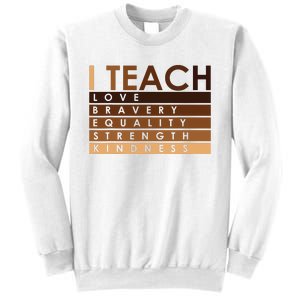 Celebrate Black History Month I Teach Black History Teacher Sweatshirt