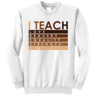 Celebrate Black History Month I Teach Black History Teacher Sweatshirt