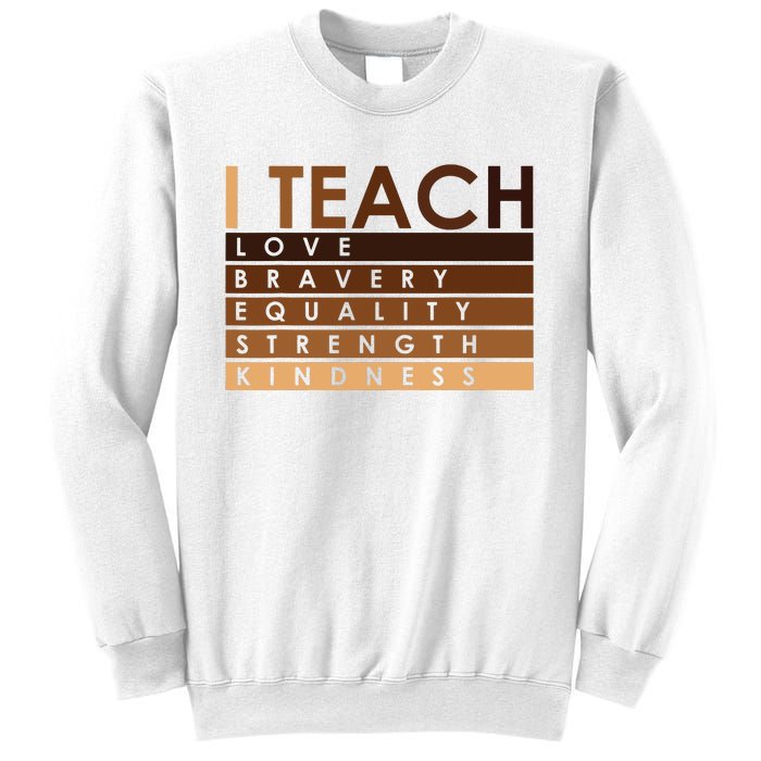 Celebrate Black History Month I Teach Black History Teacher Sweatshirt