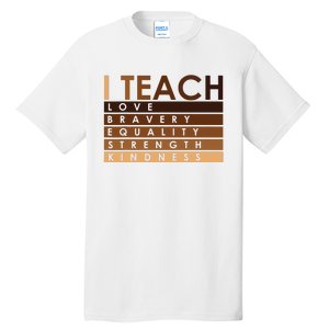 Celebrate Black History Month I Teach Black History Teacher Tall T-Shirt