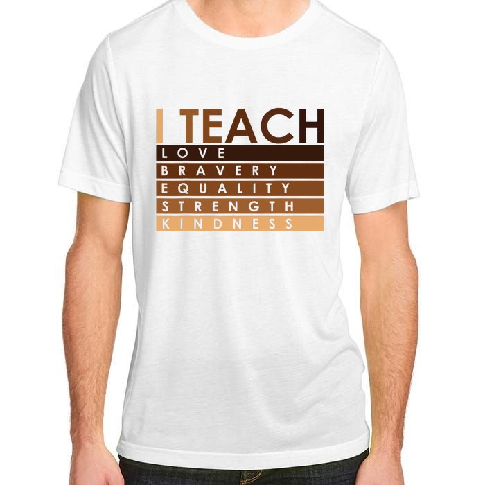 Celebrate Black History Month I Teach Black History Teacher Adult ChromaSoft Performance T-Shirt