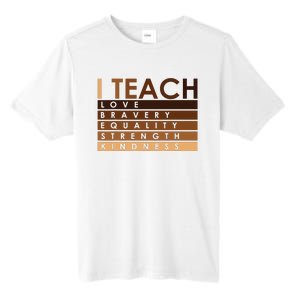 Celebrate Black History Month I Teach Black History Teacher Tall Fusion ChromaSoft Performance T-Shirt