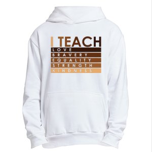 Celebrate Black History Month I Teach Black History Teacher Urban Pullover Hoodie