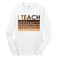 Celebrate Black History Month I Teach Black History Teacher Tall Long Sleeve T-Shirt