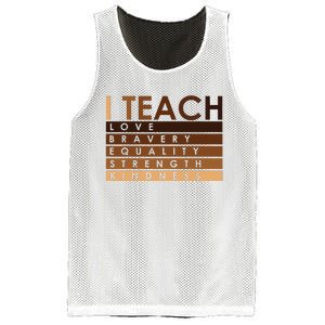 Celebrate Black History Month I Teach Black History Teacher Mesh Reversible Basketball Jersey Tank