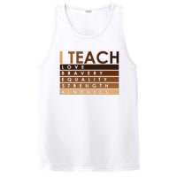 Celebrate Black History Month I Teach Black History Teacher PosiCharge Competitor Tank