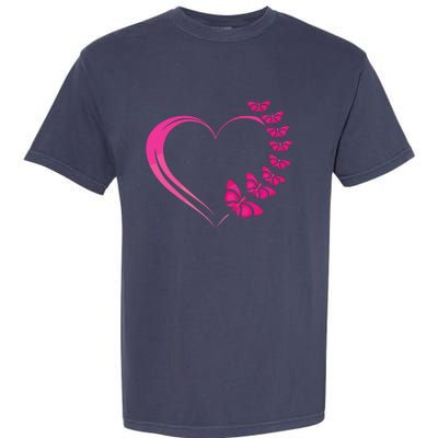 Cute Butterfly Heart Butterflies Garment-Dyed Heavyweight T-Shirt