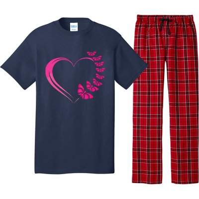 Cute Butterfly Heart Butterflies Pajama Set