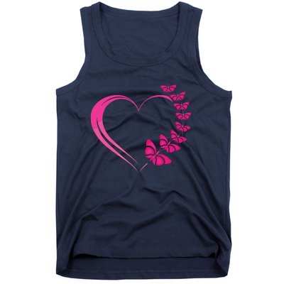 Cute Butterfly Heart Butterflies Tank Top