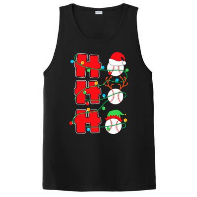 Christmas Baseball Ho Ho Ho Funny Xmas Sports Gift PosiCharge Competitor Tank