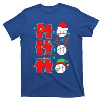 Christmas Baseball Ho Ho Ho Funny Xmas Sports Gift T-Shirt