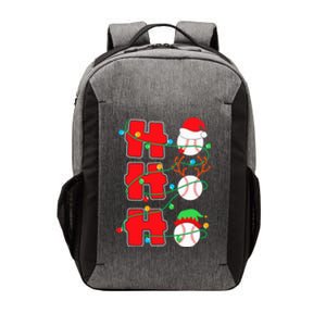 Christmas Baseball Ho Ho Ho Funny Xmas Sports Gift Vector Backpack