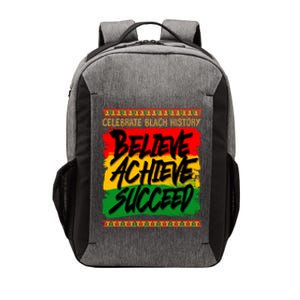 Celebrate Black History Believe Achieve Succeed Vector Backpack