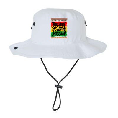 Celebrate Black History Believe Achieve Succeed Legacy Cool Fit Booney Bucket Hat