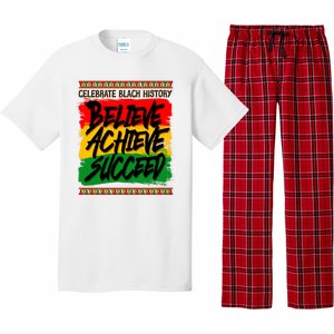 Celebrate Black History Believe Achieve Succeed Pajama Set