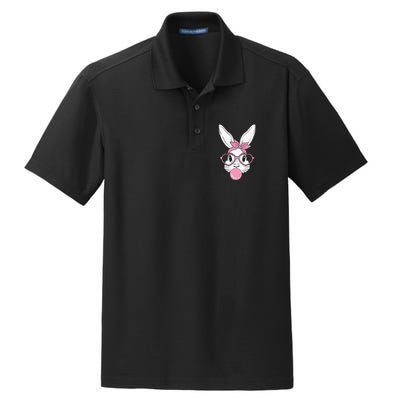 Cute Bunny Heart Glasses Bubblegum For Women Easter Day Dry Zone Grid Polo