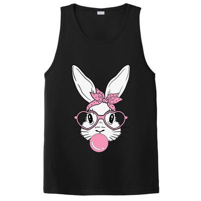 Cute Bunny Heart Glasses Bubblegum For Women Easter Day PosiCharge Competitor Tank