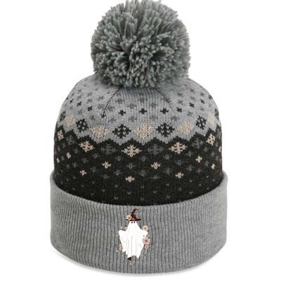 Cute Boho Halloween Ghost The Baniff Cuffed Pom Beanie