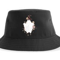 Cute Boho Halloween Ghost Sustainable Bucket Hat