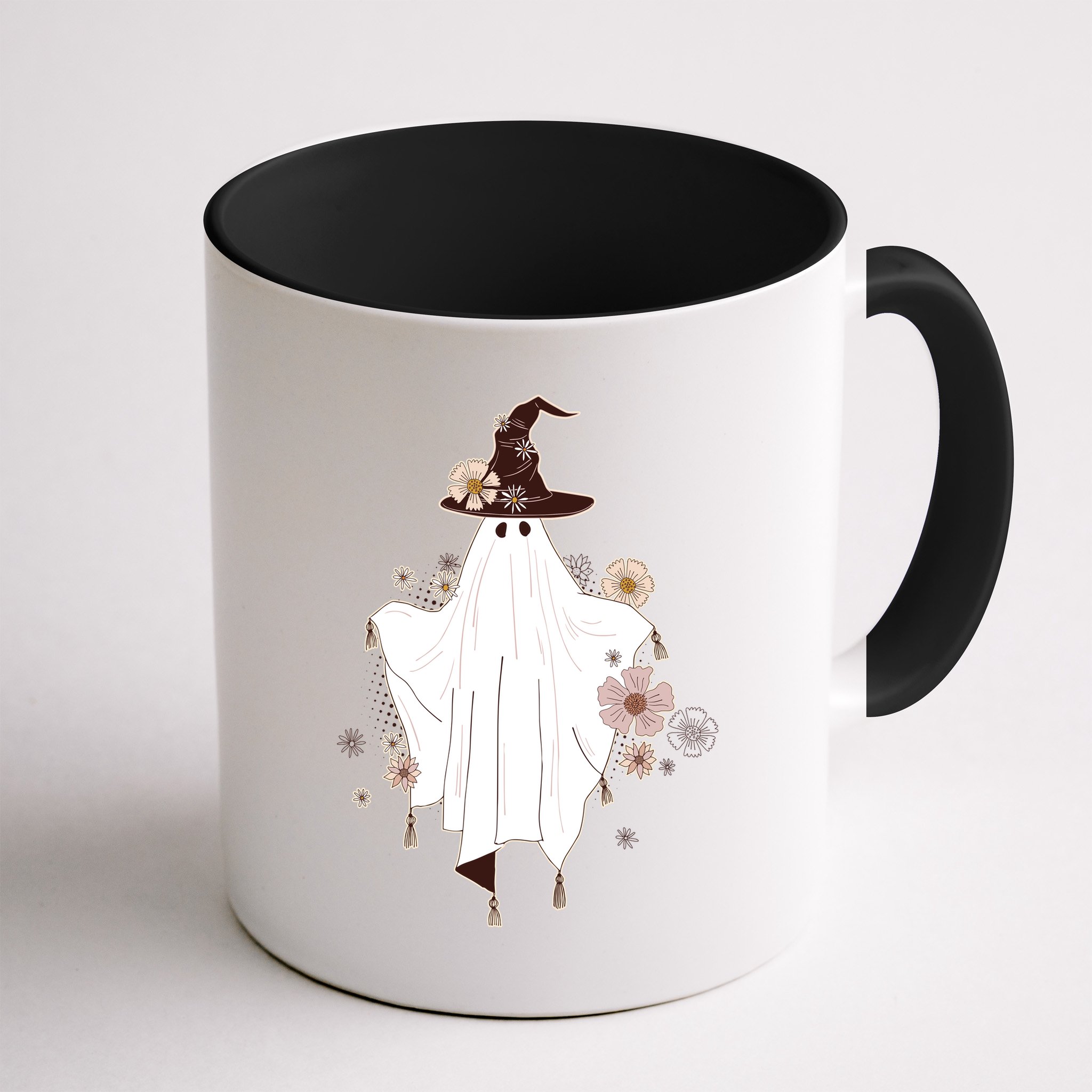 Cute Boho Halloween Ghost Mug