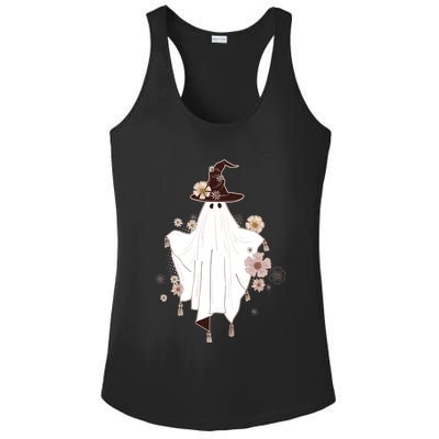 Cute Boho Halloween Ghost Ladies PosiCharge Competitor Racerback Tank