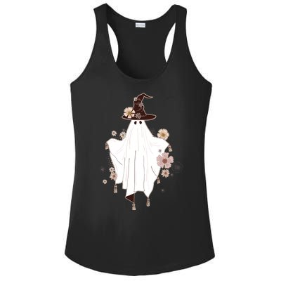 Cute Boho Halloween Ghost Ladies PosiCharge Competitor Racerback Tank