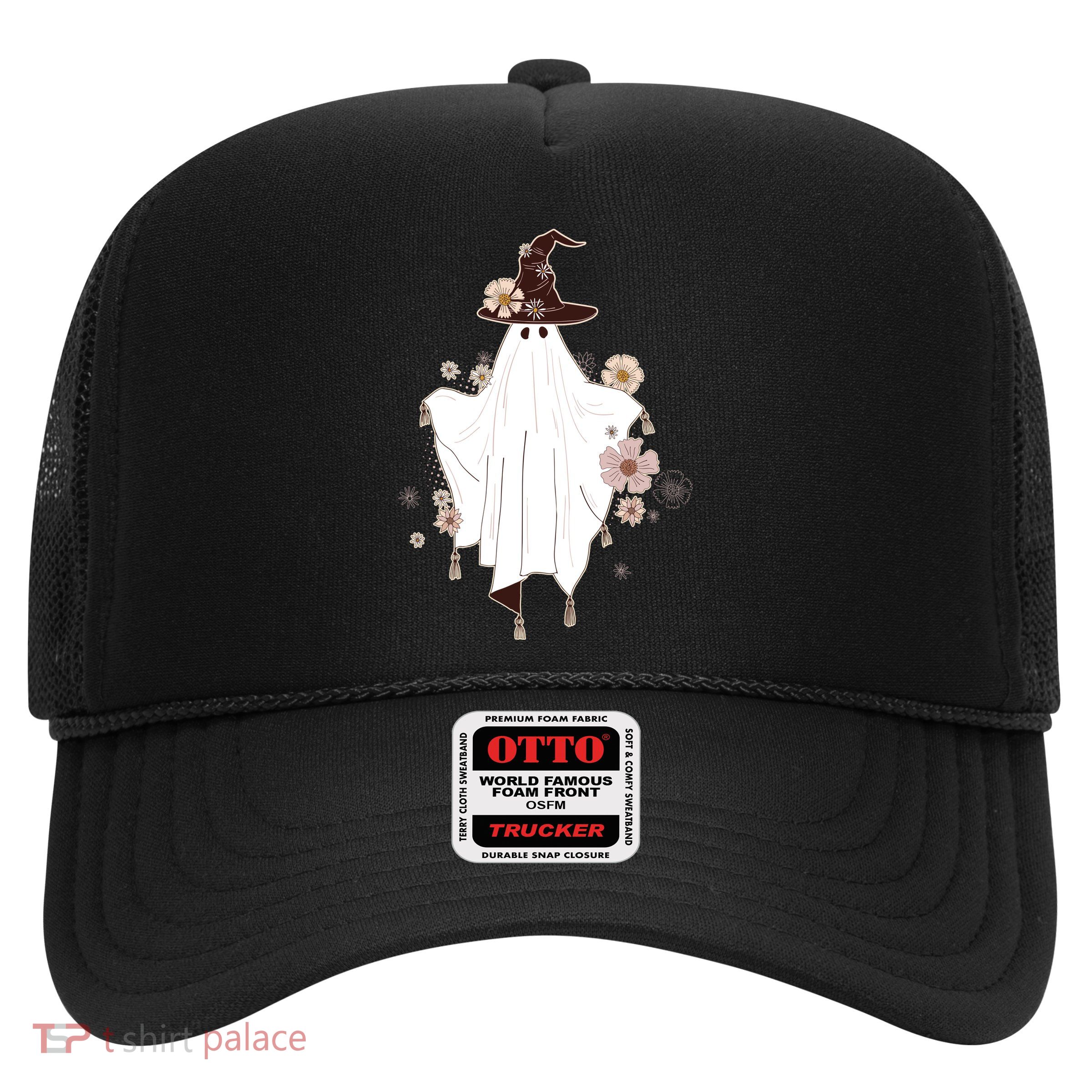 Cute Boho Halloween Ghost Trucker Hat