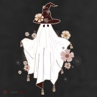 Cute Boho Halloween Ghost Trucker Hat
