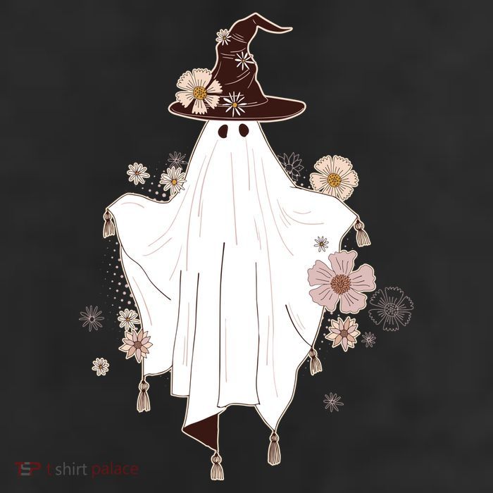 Cute Boho Halloween Ghost Trucker Hat