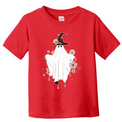 Cute Boho Halloween Ghost Toddler T-Shirt