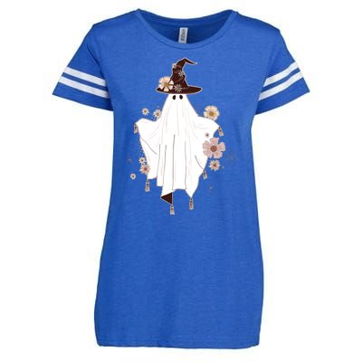 Cute Boho Halloween Ghost Enza Ladies Jersey Football T-Shirt