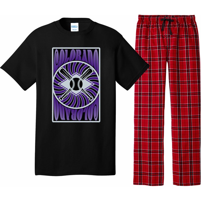 Colorado Baseball Hippie Pajama Set