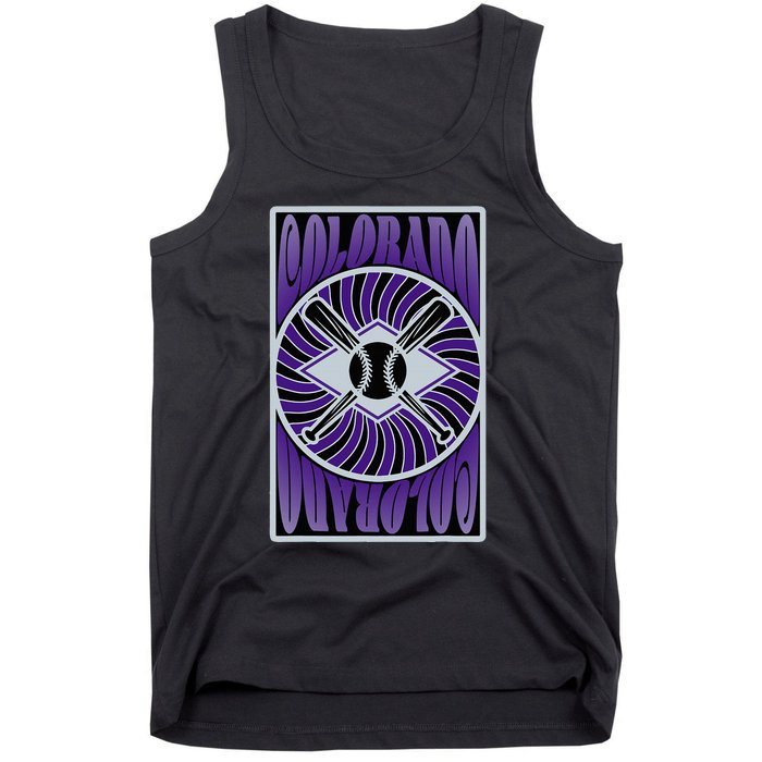 Colorado Baseball Hippie Tank Top