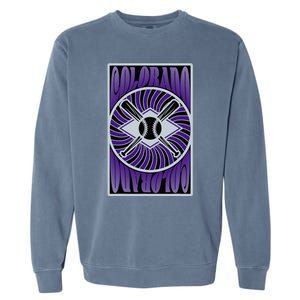 Colorado Baseball Hippie Garment-Dyed Sweatshirt