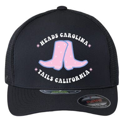 Cowgirl Boots Heads Carolina Tail California Western Country Flexfit Unipanel Trucker Cap