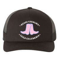 Cowgirl Boots Heads Carolina Tail California Western Country Yupoong Adult 5-Panel Trucker Hat