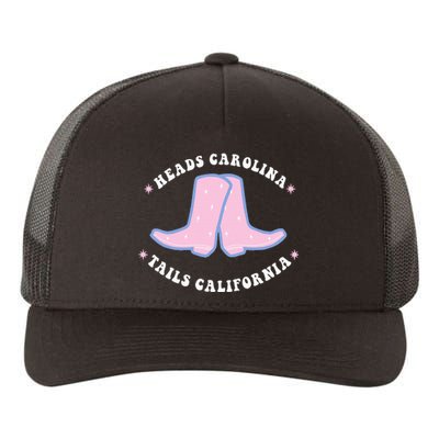 Cowgirl Boots Heads Carolina Tail California Western Country Yupoong Adult 5-Panel Trucker Hat