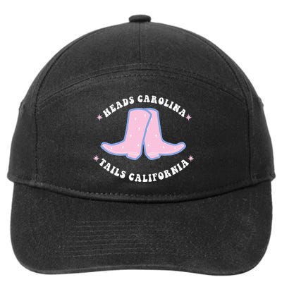 Cowgirl Boots Heads Carolina Tail California Western Country 7-Panel Snapback Hat