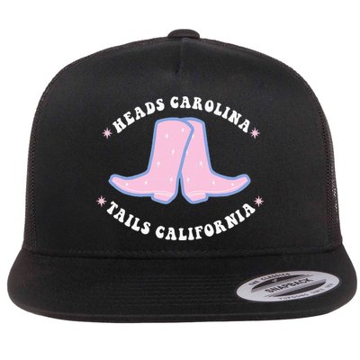 Cowgirl Boots Heads Carolina Tail California Western Country Flat Bill Trucker Hat