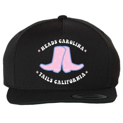 Cowgirl Boots Heads Carolina Tail California Western Country Wool Snapback Cap