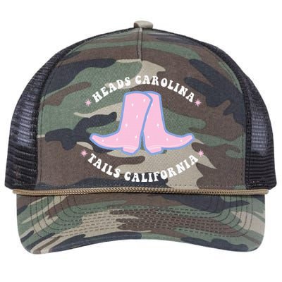 Cowgirl Boots Heads Carolina Tail California Western Country Retro Rope Trucker Hat Cap