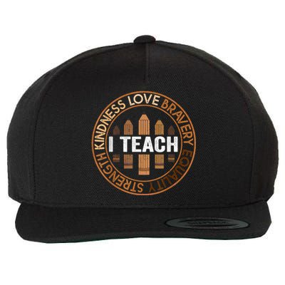 Celebrate Black History Month I Teach Black History Teacher Wool Snapback Cap