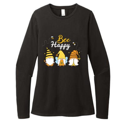 Cute Bee Happy Beekeeping Gnome Beekeeper Apiarist Gift Womens CVC Long Sleeve Shirt