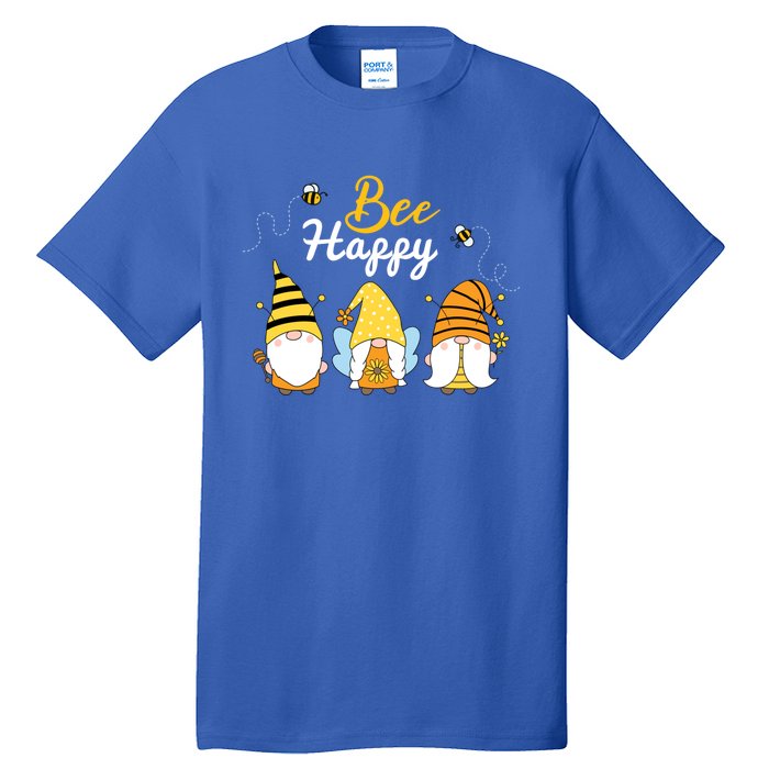 Cute Bee Happy Beekeeping Gnome Beekeeper Apiarist Gift Tall T-Shirt