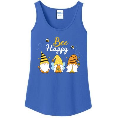 Cute Bee Happy Beekeeping Gnome Beekeeper Apiarist Gift Ladies Essential Tank