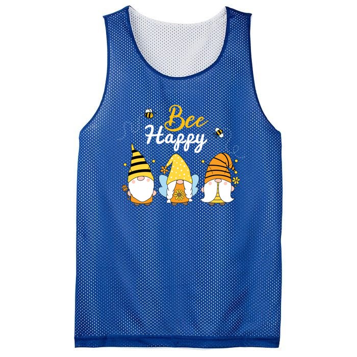 Cute Bee Happy Beekeeping Gnome Beekeeper Apiarist Gift Mesh Reversible Basketball Jersey Tank